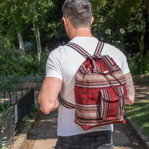 Artesanias Mr Pinzon Multicolored Backpack from Mexico